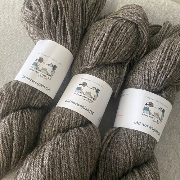 NWT Bare Naked Wools 100% Old Norwegian DK Colour "Grandpa's Beard" Lot of 3 - Picture 8 of 8
